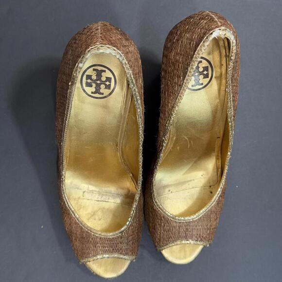 Tory Burch Preppy Quiet Luxury Casual Business Casual Cocktail Wedges 9M - Picture 13 of 15